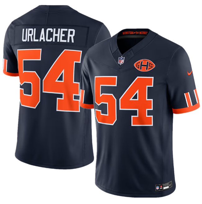 Men's Navy Chicago Bears #54 Brian Urlacher 2026 F.U.S.E. Rivalries Collection Limited Stitched Football Jersey